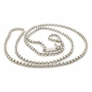 18k White Gold Round Link Chain Necklace 8.65g